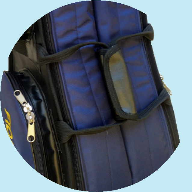 Uma foto de uma bag dupla